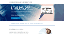 Desktop Screenshot of columbiansubscription.com