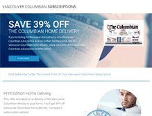 Tablet Screenshot of columbiansubscription.com